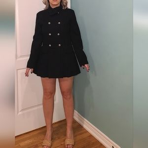 WOOL Pleated coat , M